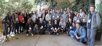 Group photo of participants at the 7th International Recurrence Plot Symposium in São Paulo, Brazil.