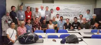 Group photo of participants at the 10th International Recurrence Plot Symposium in Tsukuba, Japan.